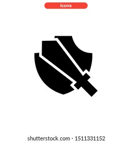 weapons of war icon isolated sign symbol vector illustration - high quality black style vector icons
