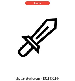 weapons of war icon isolated sign symbol vector illustration - high quality black style vector icons
