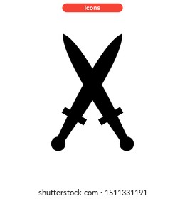 weapons of war icon isolated sign symbol vector illustration - high quality black style vector icons
