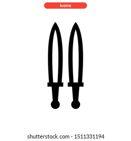 weapons of war icon isolated sign symbol vector illustration - high quality black style vector icons
