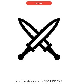 weapons of war icon isolated sign symbol vector illustration - high quality black style vector icons
