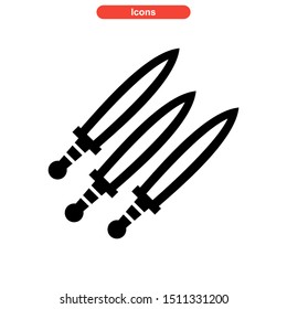 weapons of war icon isolated sign symbol vector illustration - high quality black style vector icons
