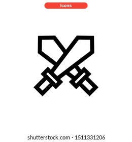 weapons of war icon isolated sign symbol vector illustration - high quality black style vector icons
