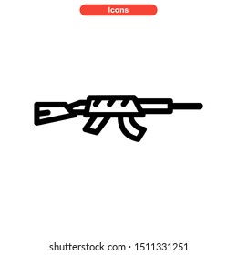 weapons of war icon isolated sign symbol vector illustration - high quality black style vector icons
