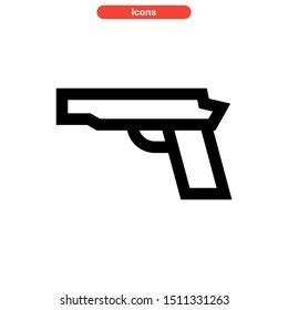 weapons of war icon isolated sign symbol vector illustration - high quality black style vector icons
