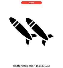 weapons of war icon isolated sign symbol vector illustration - high quality black style vector icons
