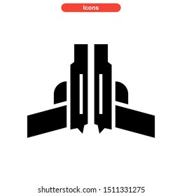 weapons of war icon isolated sign symbol vector illustration - high quality black style vector icons
