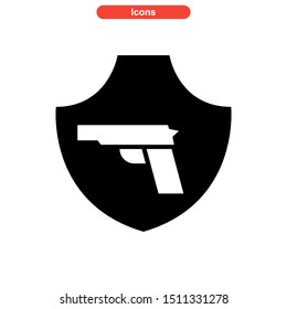 weapons of war icon isolated sign symbol vector illustration - high quality black style vector icons
