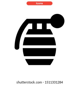 weapons of war icon isolated sign symbol vector illustration - high quality black style vector icons
