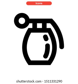weapons of war icon isolated sign symbol vector illustration - high quality black style vector icons
