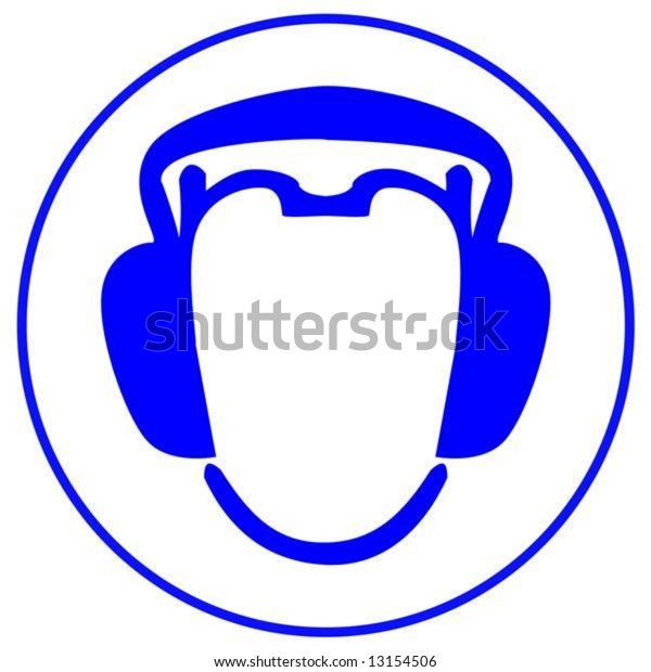 Wear Earmuffs Ear Plugs Stock Vector Royalty Free 13154506