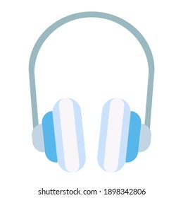 wear earmuffs in winter using soft color and flat style
