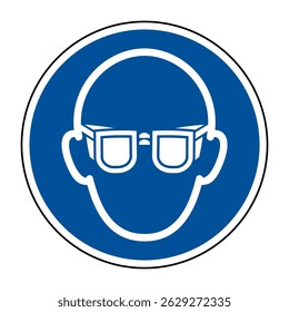 Wear Eye Protection Safety Sign – High Quality Vectorial Image