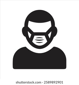 Wear a face mask or face covering icon. face mask icon