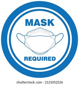 Wear face mask sign and symbol. Please do not enter without a face mask. for preventing coronavirus covid-19 Protective Mask Icon Mouth Guard Vector Graphic Isolated.Mask Request sign.