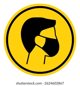 Wear Face Mask Symbol Sign, Vector Illustration, Isolate On White Background Label.EPS10