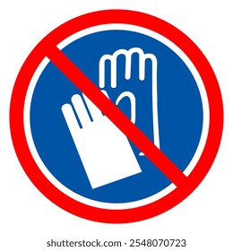 Wear Gloves Symbol Sign, Vector Illustration, Isolate On White Background Label.EPS10