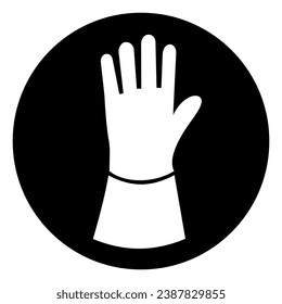 Wear Gloves Welding Protection Symbol Sign ,Vector Illustration, Isolate On White Background Label. EPS10