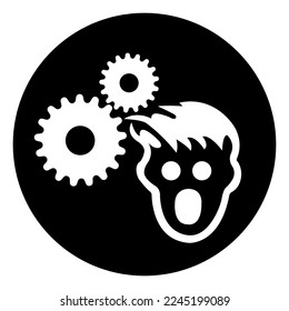 Wear Hairnet Symbol Sign, Vector Illustration, Isolate On White Background Label .EPS10