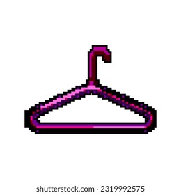 usar ropa de percha juego píxel arte vector retro. un poco usa ropa de percha. ilustración vintage antigua
