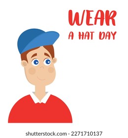 Usa Un Día Sombrero. Diseño adecuado para carteles y pancartas de tarjetas de felicitación