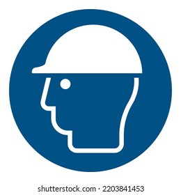 Wear head protection
To signify that head protection must be worn
Hazard Objects falling on head or head striking objects