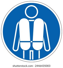 Wear life jacket ring warning sign