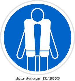 Wear life Jacket sign. Sign of install our Life Jacket Signs to remind staff and visitors to wear protective gear while on water.