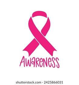 I Wear Pink Ribbon, Breast Cancer, Cancer Survivor, Pink Ribbon, Inspirational Sayings, Vector Files for Cricut, Cut Files, Cancer awareness