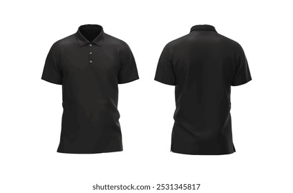 wear polo shirt mockup illustration 