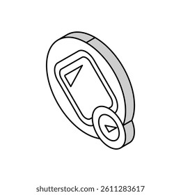 wear polyurethane dressing isometric icon vector. wear polyurethane dressing sign. isolated symbol illustration