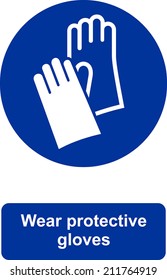 Wear Protective Gloves Stock Vector (Royalty Free) 211764919 | Shutterstock