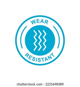 Wear resistant logo badge vector