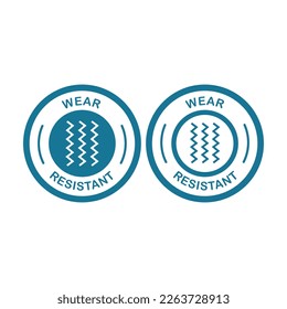 Wear resistant logo badge vector