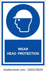 WEAR SAEFTY HELMET SAFETY SIGN