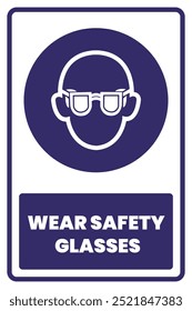 Wear Safety Glasses Safety Vector