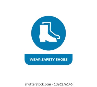 Wear Safety Shoes Logo Stock Vector (Royalty Free) 1326276146 ...