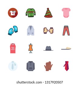wear vector icon set