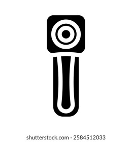 wearable camera wearable glyph icon vector. wearable camera wearable sign. isolated symbol illustration