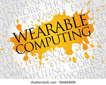 Wearable Computing word cloud concept