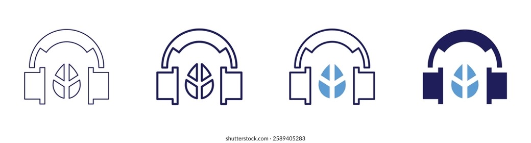 Wearable device icon in 4 different styles. Thin Line, Line, Bold Line, Duotone. Duotone style. Editable stroke.