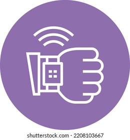 Wearable Device Smartphone Outline Icon