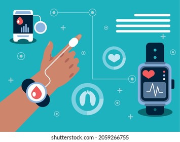 wearable health innovation technology concept