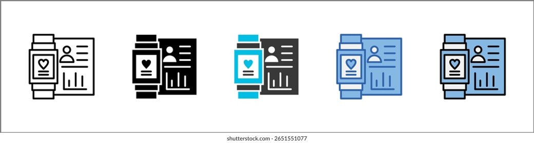 Wearable Icon Pack Multistyle Illustration