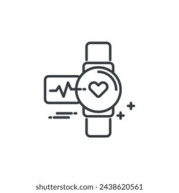 Wearable icon, wearable vector illustration
