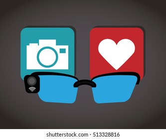 Wearable mobile technology icon vector illustration graphic design