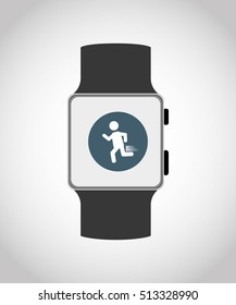 Wearable mobile technology icon vector illustration graphic design