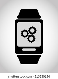 Wearable mobile technology icon vector illustration graphic design