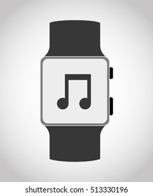 Wearable mobile technology icon vector illustration graphic design