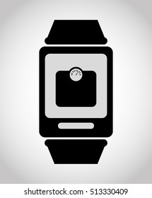 Wearable mobile technology icon vector illustration graphic design